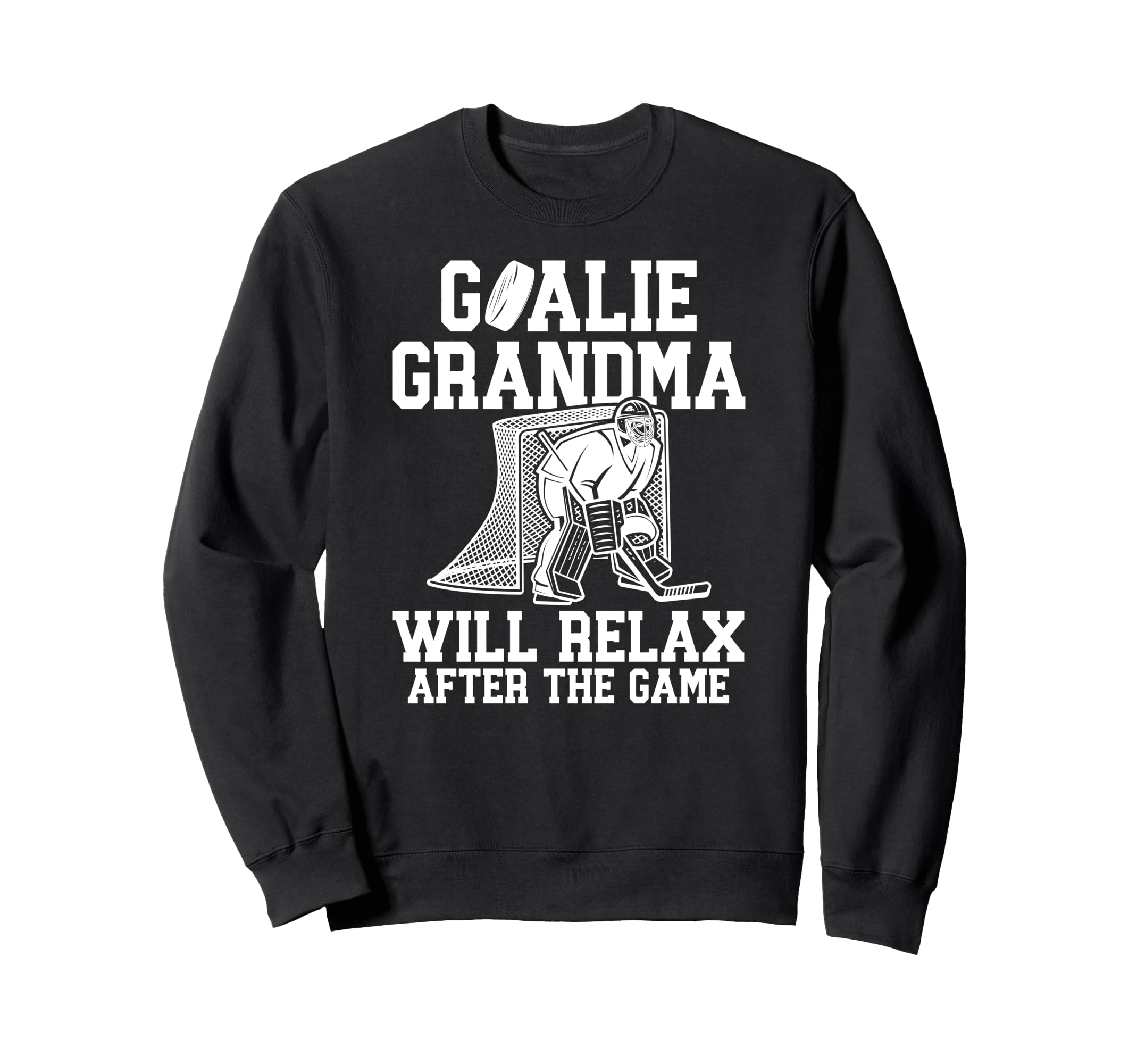 Funny Hockey Goalie Grandma Ice Sweatshirt - Trendy Graphic for Adults - T-Shirt, Sweatshirt, Hoodie