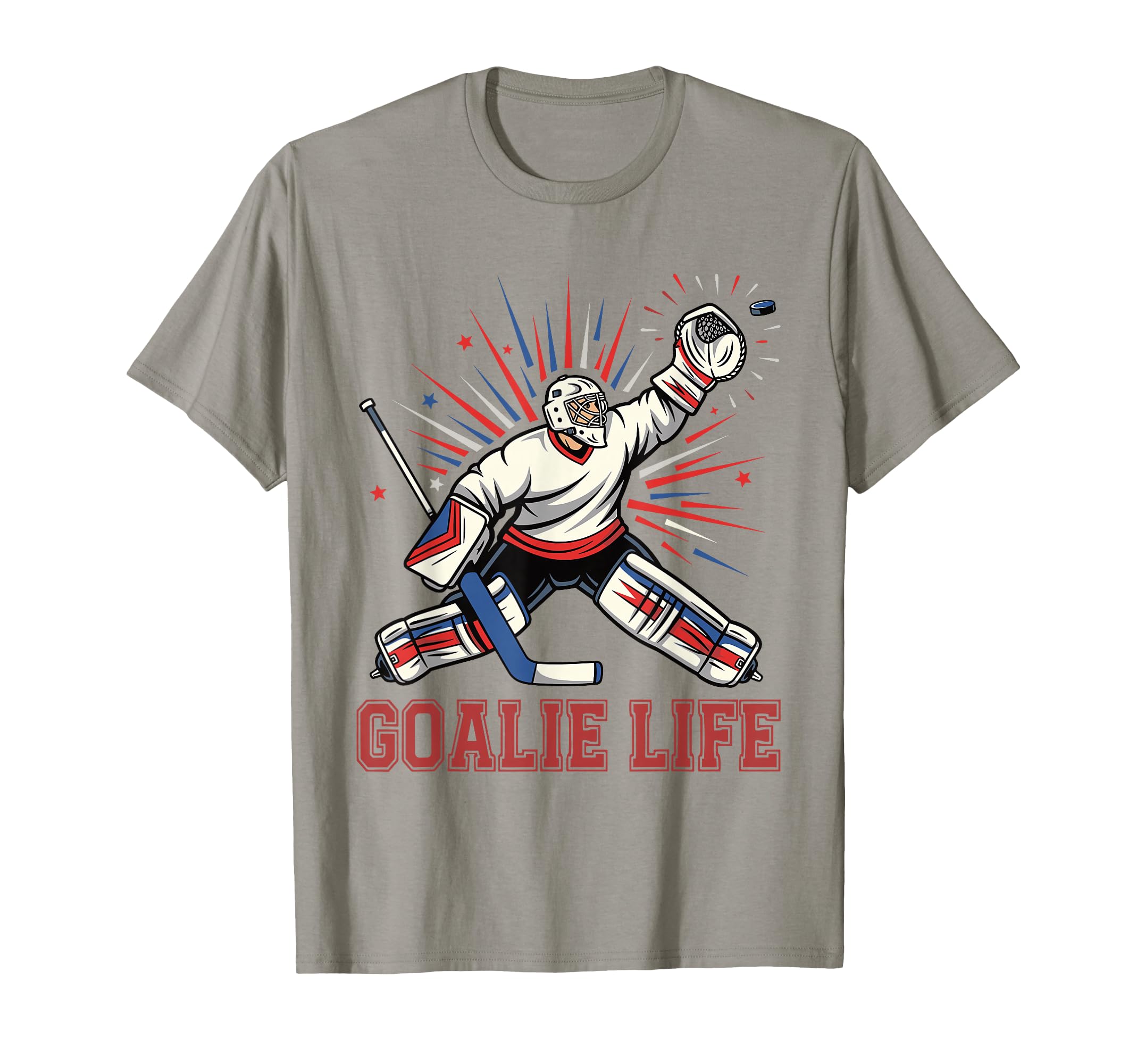 Goalie Life Ice Hockey Goalie Funny T-Shirt - Minimalist Print Men Women - T-Shirt, Sweatshirt, Hoodie