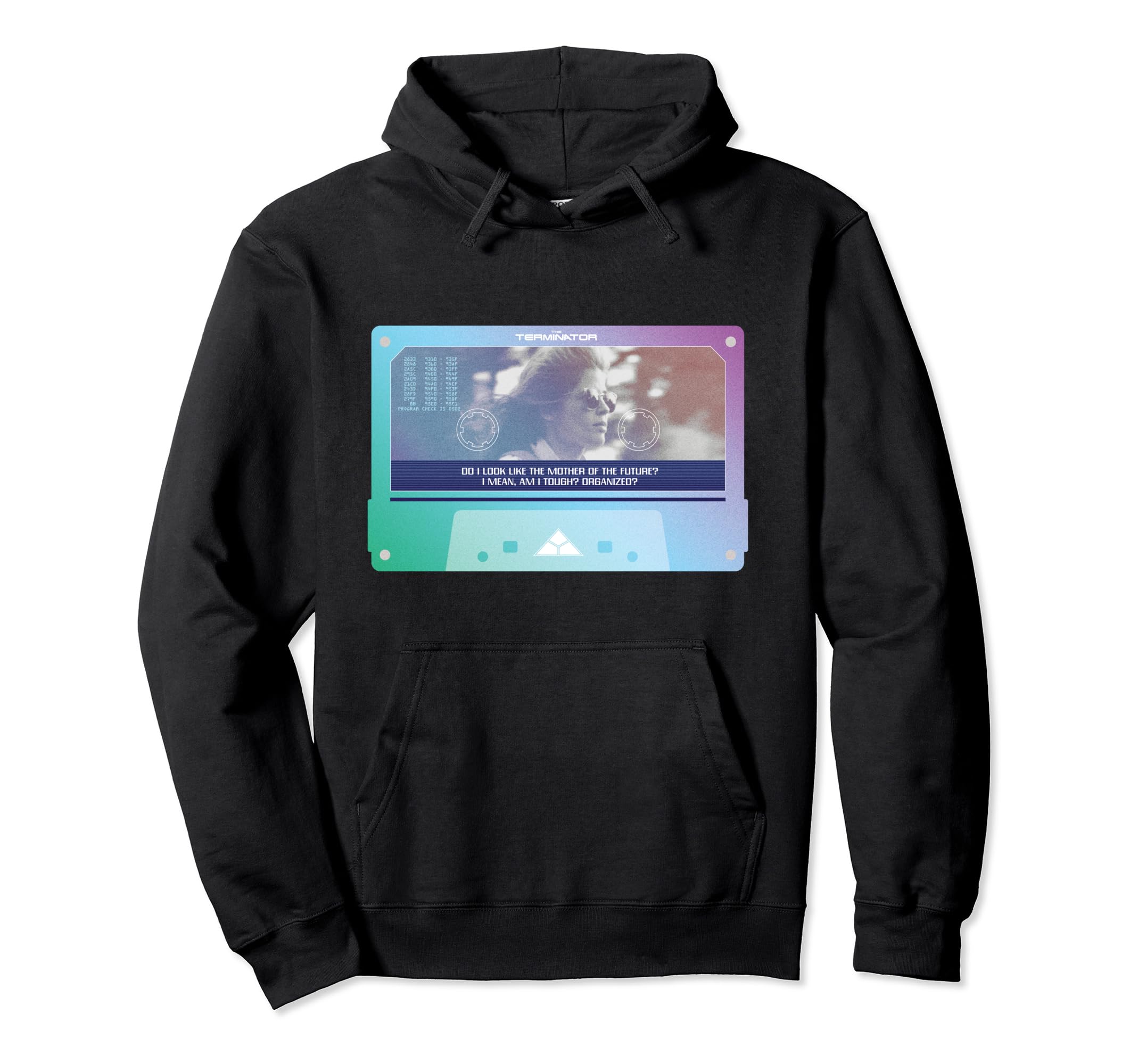 Terminator Sarah Connor Cassette Tape Hoodie - Aesthetic Graphic Unisex - T-Shirt, Sweatshirt, Hoodie