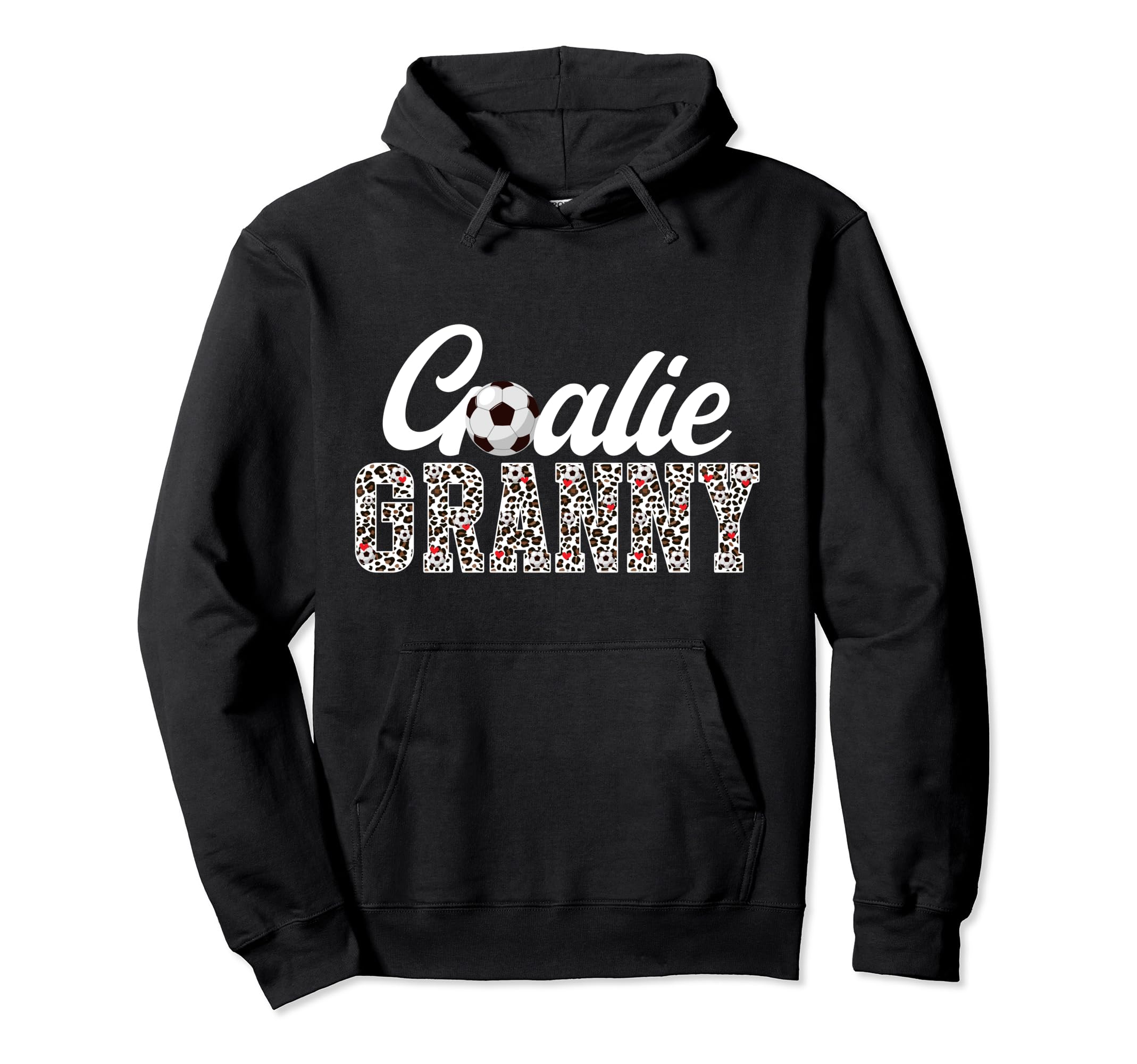 Soccer Goalie Granny Leopard Soccer Hoodie - Custom Art Print Men Women - T-Shirt, Sweatshirt, Hoodie