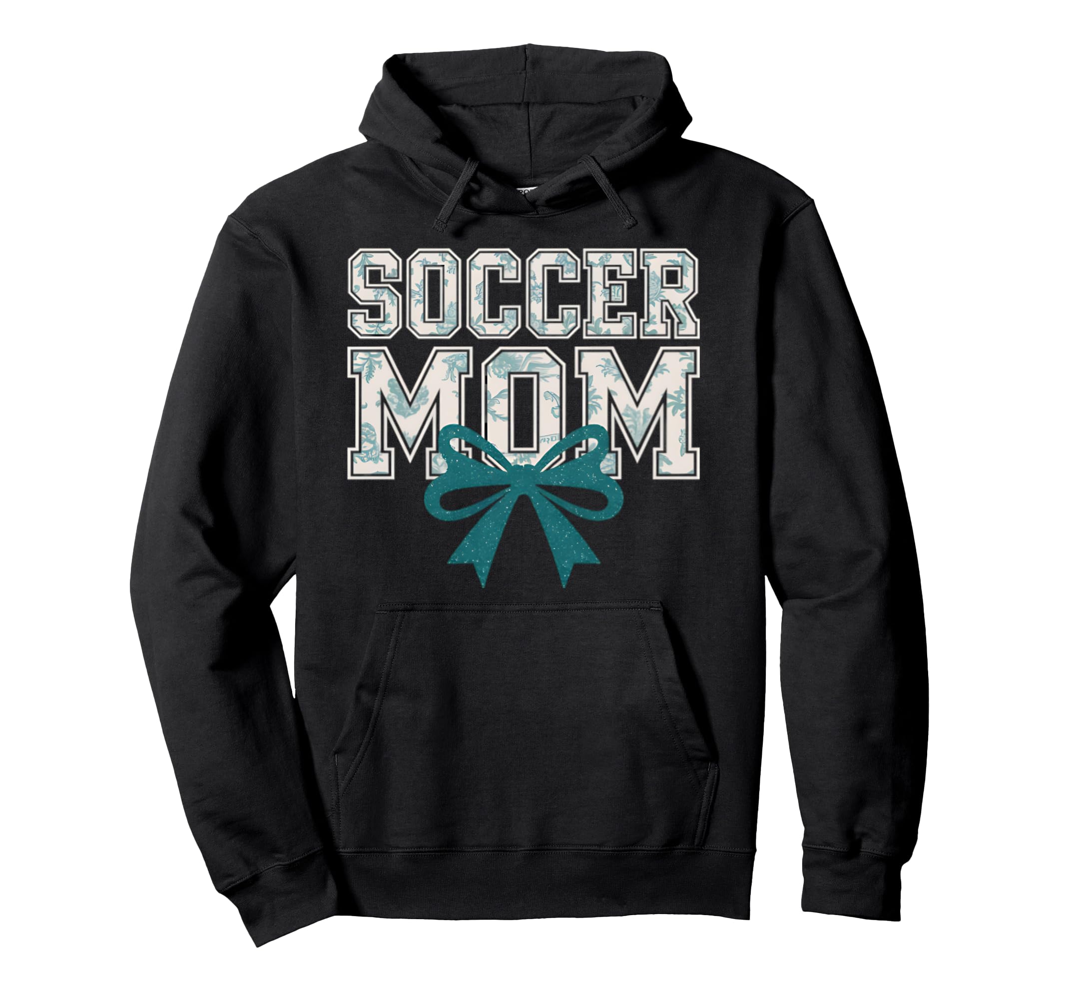 Soccer Mom Coquette Bow Mothers Day Hoodie - Casual Everyday Wear Men Women - T-Shirt, Sweatshirt, Hoodie