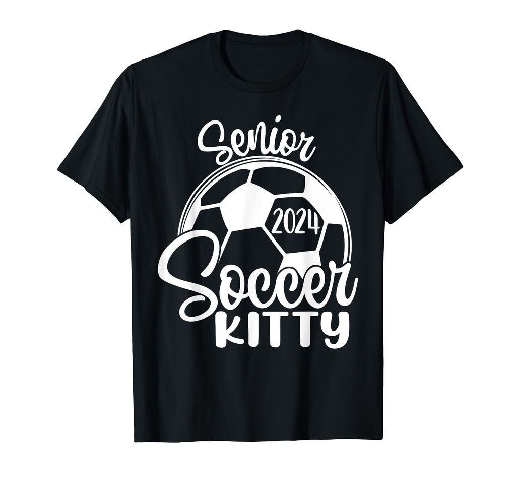 Senior Soccer Kitty 2024 Class 2024 T-Shirt - Minimalist Print for Adults - T-Shirt, Sweatshirt, Hoodie
