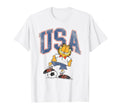 Garfield Soccer Usa T-Shirt - Aesthetic Graphic Men Women - T-Shirt, Sweatshirt, Hoodie