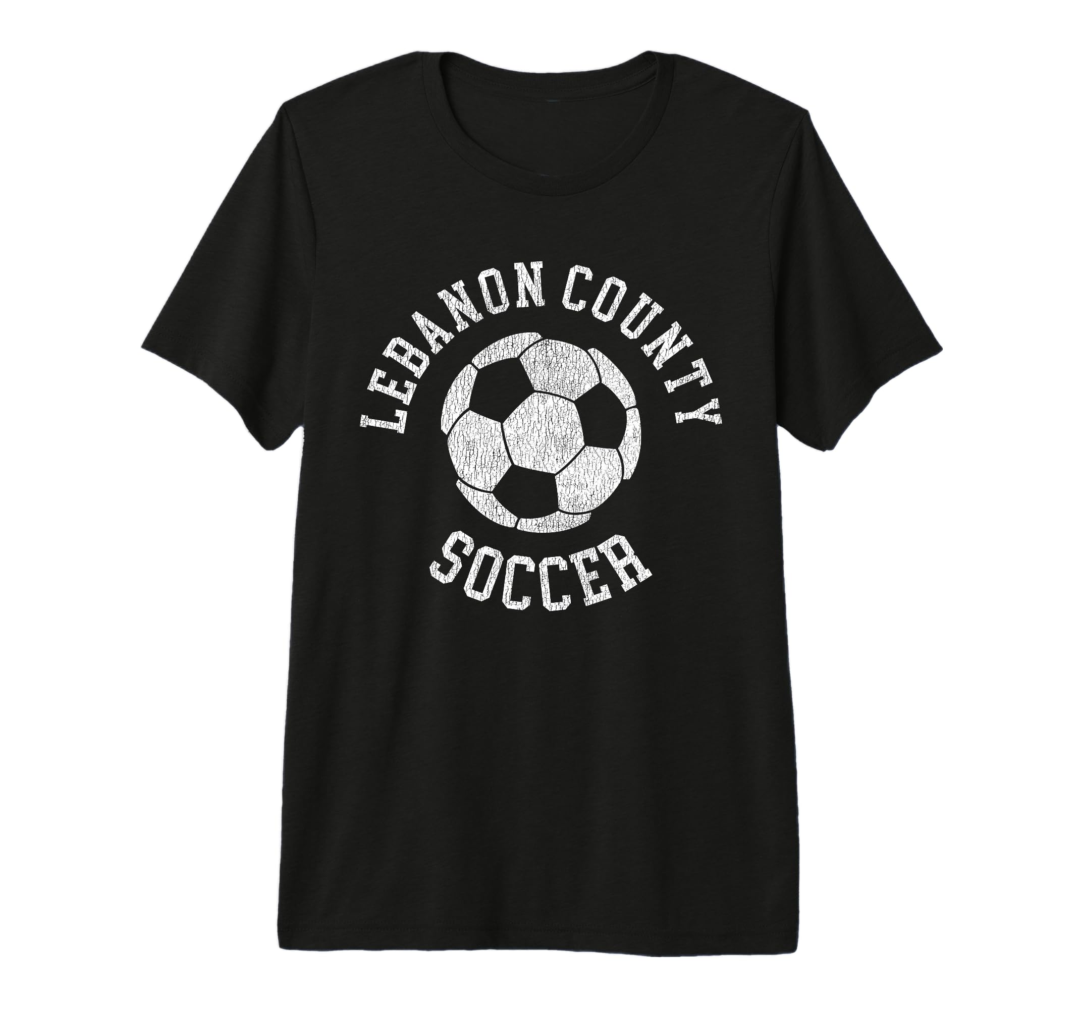 Lebanon County Soccer Distressed 90S T-Shirt - Minimalist Print Men Women - T-Shirt, Sweatshirt, Hoodie