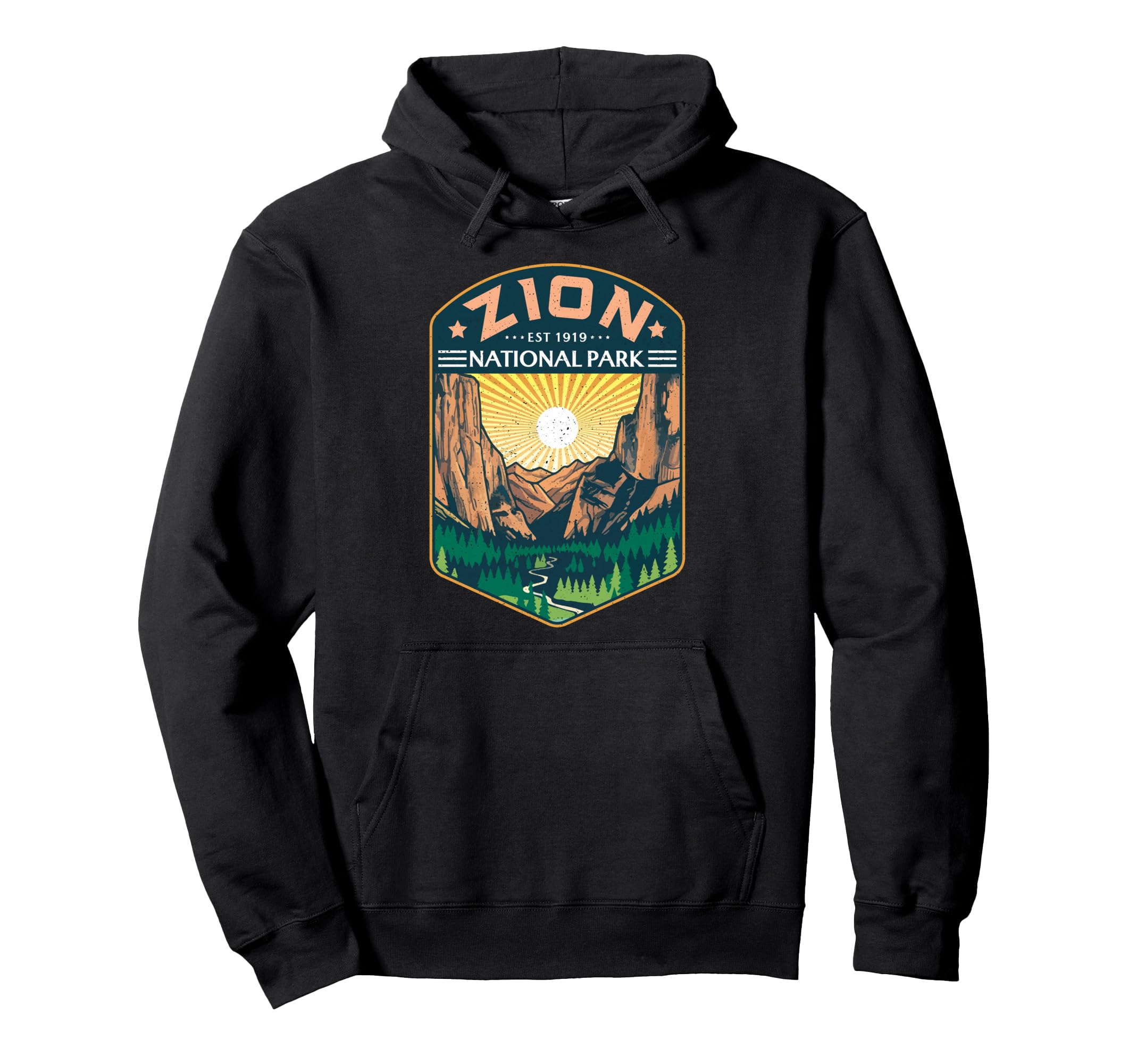 Zion National Park Outdoor Utah Hiking Hoodie - Trendy Graphic Men Women - T-Shirt, Sweatshirt, Hoodie