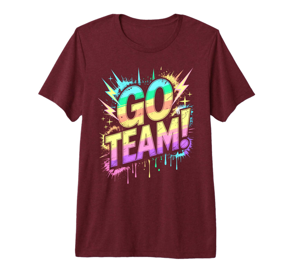 Go Team Sports Tournament Game Day T-Shirt - Aesthetic Graphic Men Women - T-Shirt, Sweatshirt, Hoodie