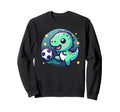 T Rex Dinosaur Playing Soccer Sweatshirt - Fun Novelty Design for Adults - T-Shirt, Sweatshirt, Hoodie