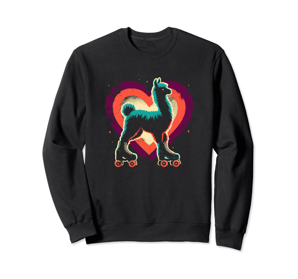 Alpaca Roller Skates Funny Sweatshirt - Fun Novelty Design Men Women - T-Shirt, Sweatshirt, Hoodie