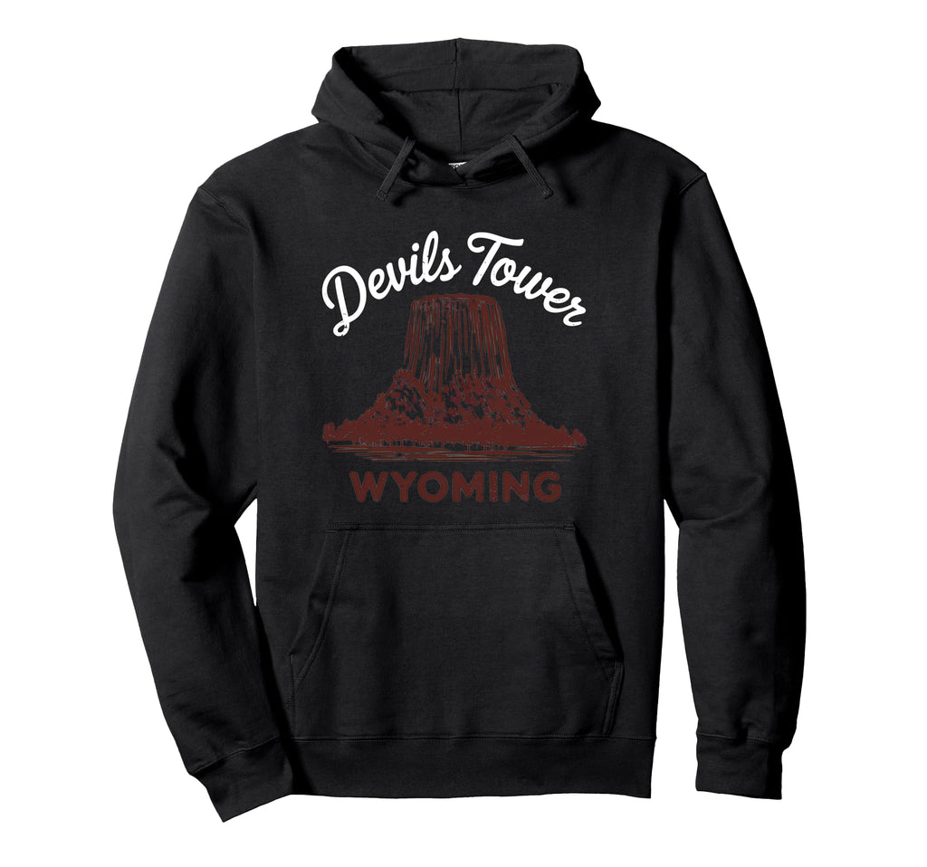 Devils Tower National Monument Hoodie - Streetwear Style for Adults - T-Shirt, Sweatshirt, Hoodie