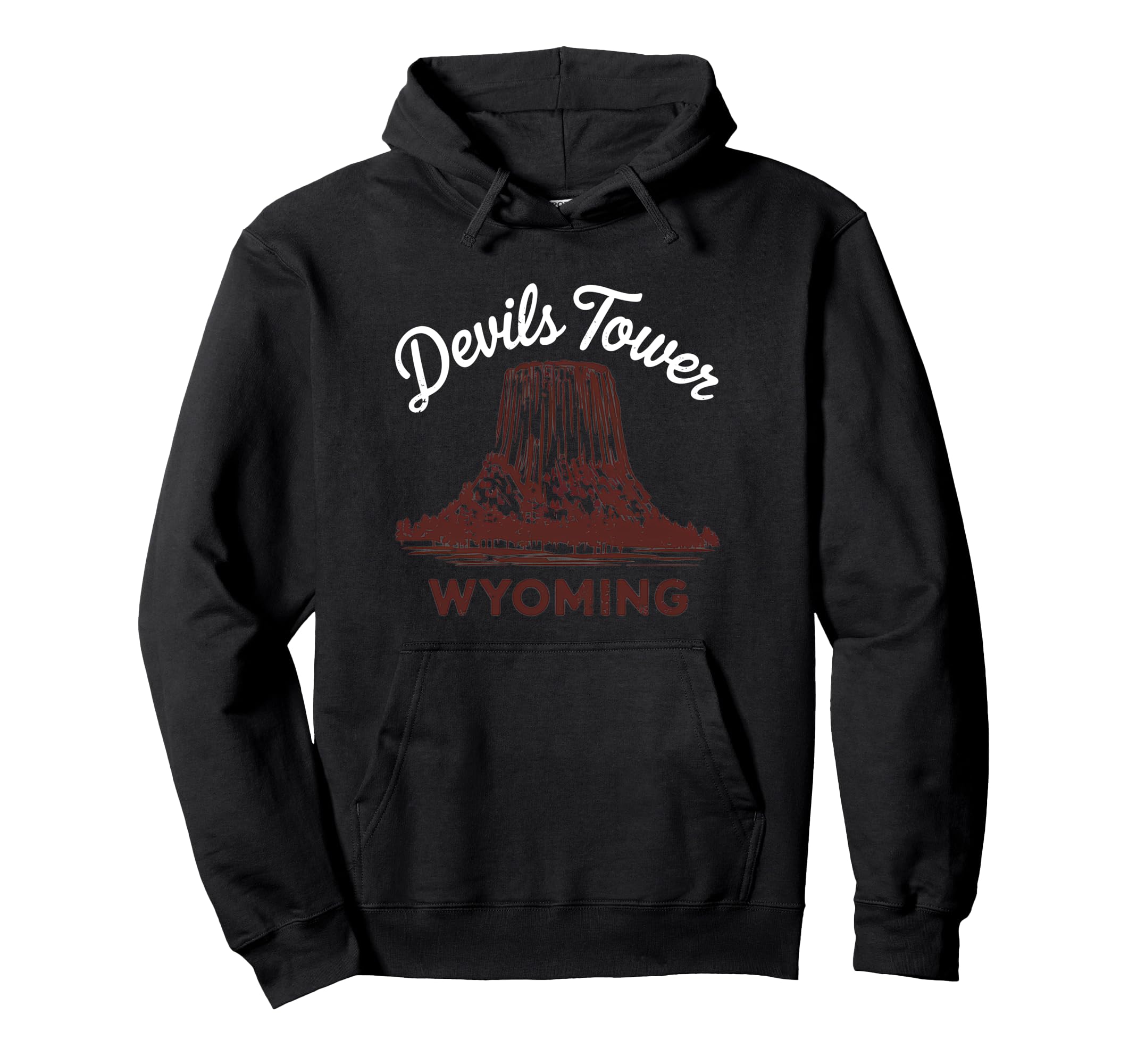 Devils Tower National Monument Hoodie - Streetwear Style for Adults - T-Shirt, Sweatshirt, Hoodie