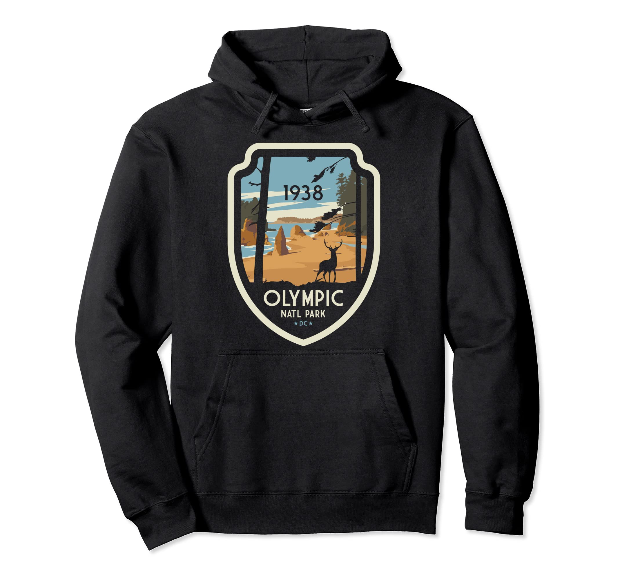 Washington Olympic National Park Gift Hoodie - Minimalist Print Men Women - T-Shirt, Sweatshirt, Hoodie