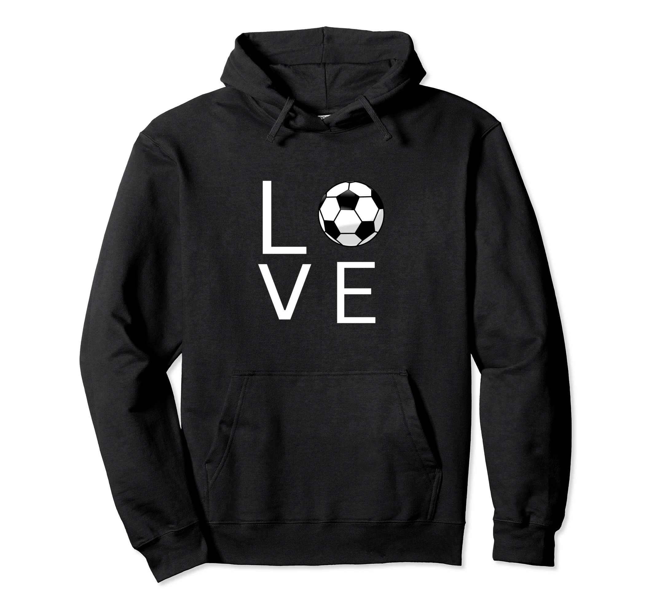 I Love Soccer Hoodie - Custom Art Print for Adults - T-Shirt, Sweatshirt, Hoodie