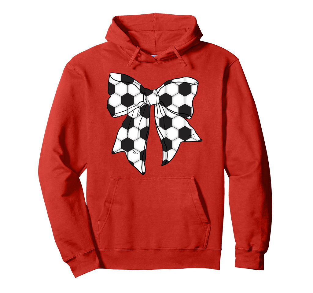 Coquette Soccer Bow Sports Lover Mom Hoodie - Aesthetic Graphic Men Women - T-Shirt, Sweatshirt, Hoodie
