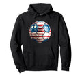 American Flag Soccer Ball Hoodie - Minimalist Print for Adults - T-Shirt, Sweatshirt, Hoodie
