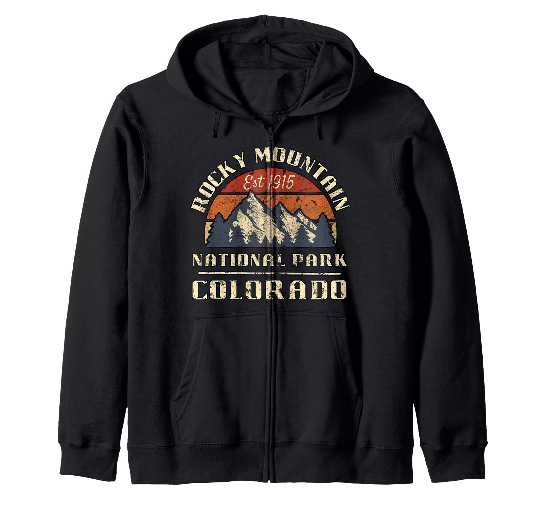 Rocky Mountain National Park Hoodie - Fun Novelty Design for Adults - T-Shirt, Sweatshirt, Hoodie