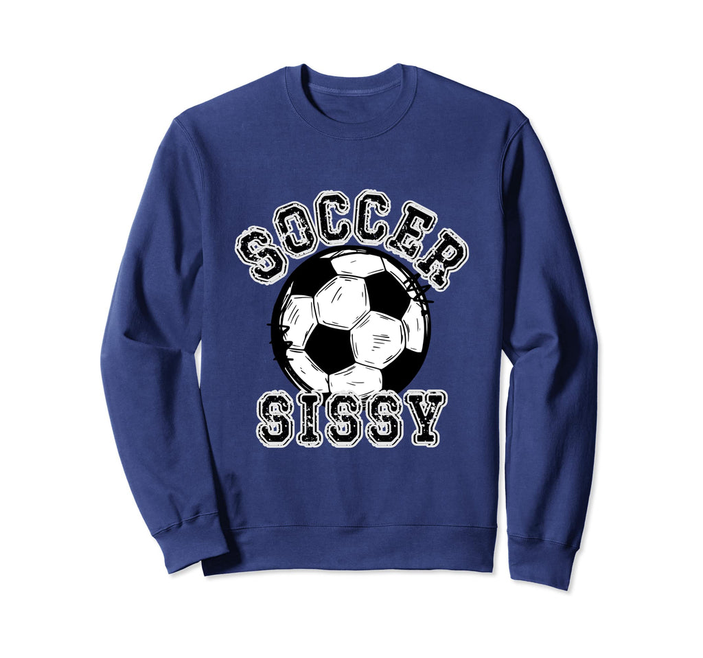 Soccer Ball Distressed Trending Sweatshirt - Minimalist Print Men Women - T-Shirt, Sweatshirt, Hoodie
