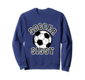 Soccer Ball Distressed Trending Sweatshirt - Minimalist Print Men Women - T-Shirt, Sweatshirt, Hoodie
