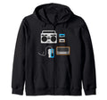 Music Radio Boombox Cassette Tape Listen T-Shirt - Graphic Print Unisex - T-Shirt, Sweatshirt, Hoodie