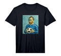 Vincent Loves Football And Soccer Blue T-Shirt - Custom Art Print Unisex - T-Shirt, Sweatshirt, Hoodie