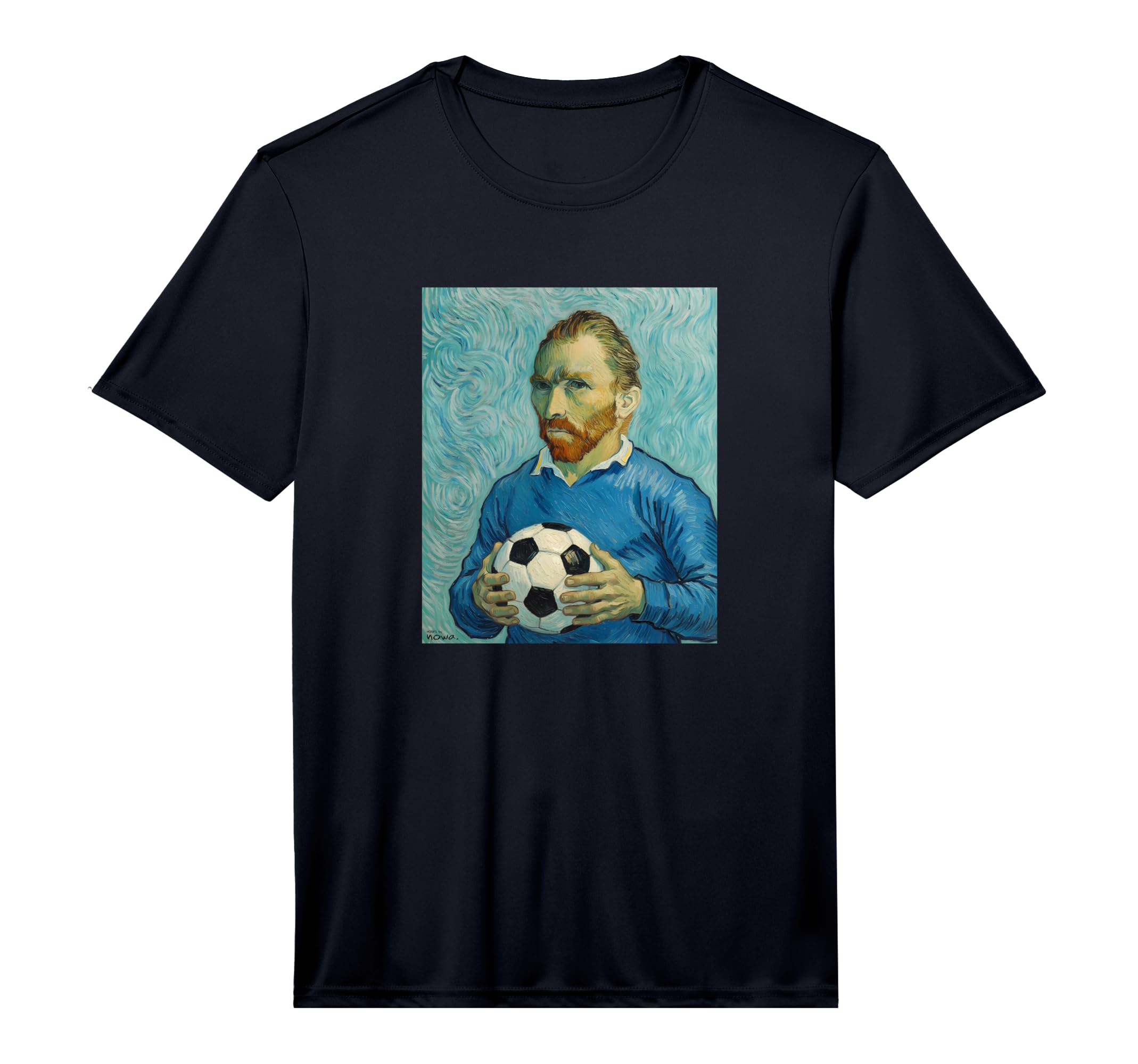 Vincent Loves Football And Soccer Blue T-Shirt - Custom Art Print Unisex - T-Shirt, Sweatshirt, Hoodie