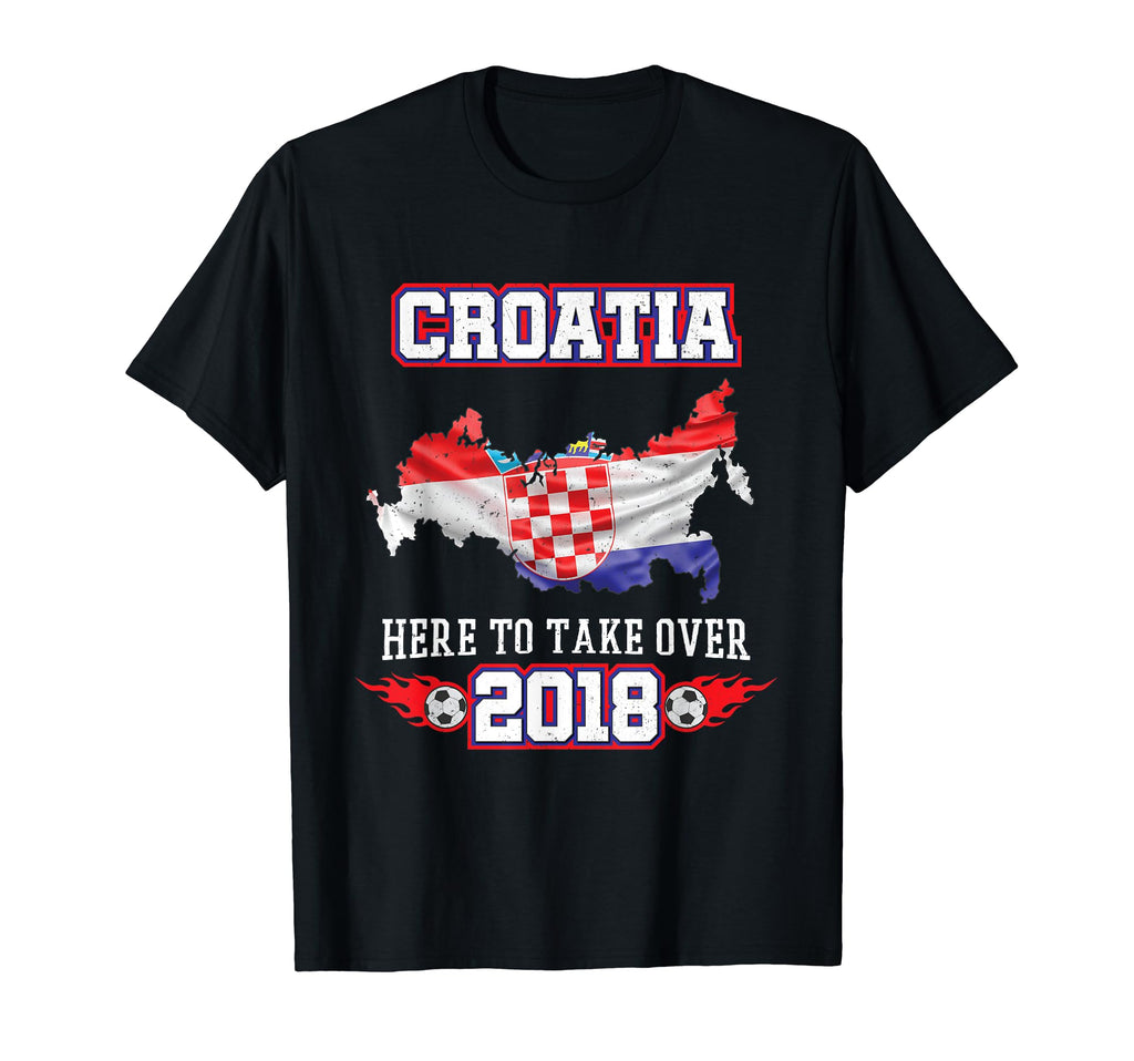Croatia 2018 Soccer Croatian Flag Fan T-Shirt - Graphic Print for Adults - T-Shirt, Sweatshirt, Hoodie
