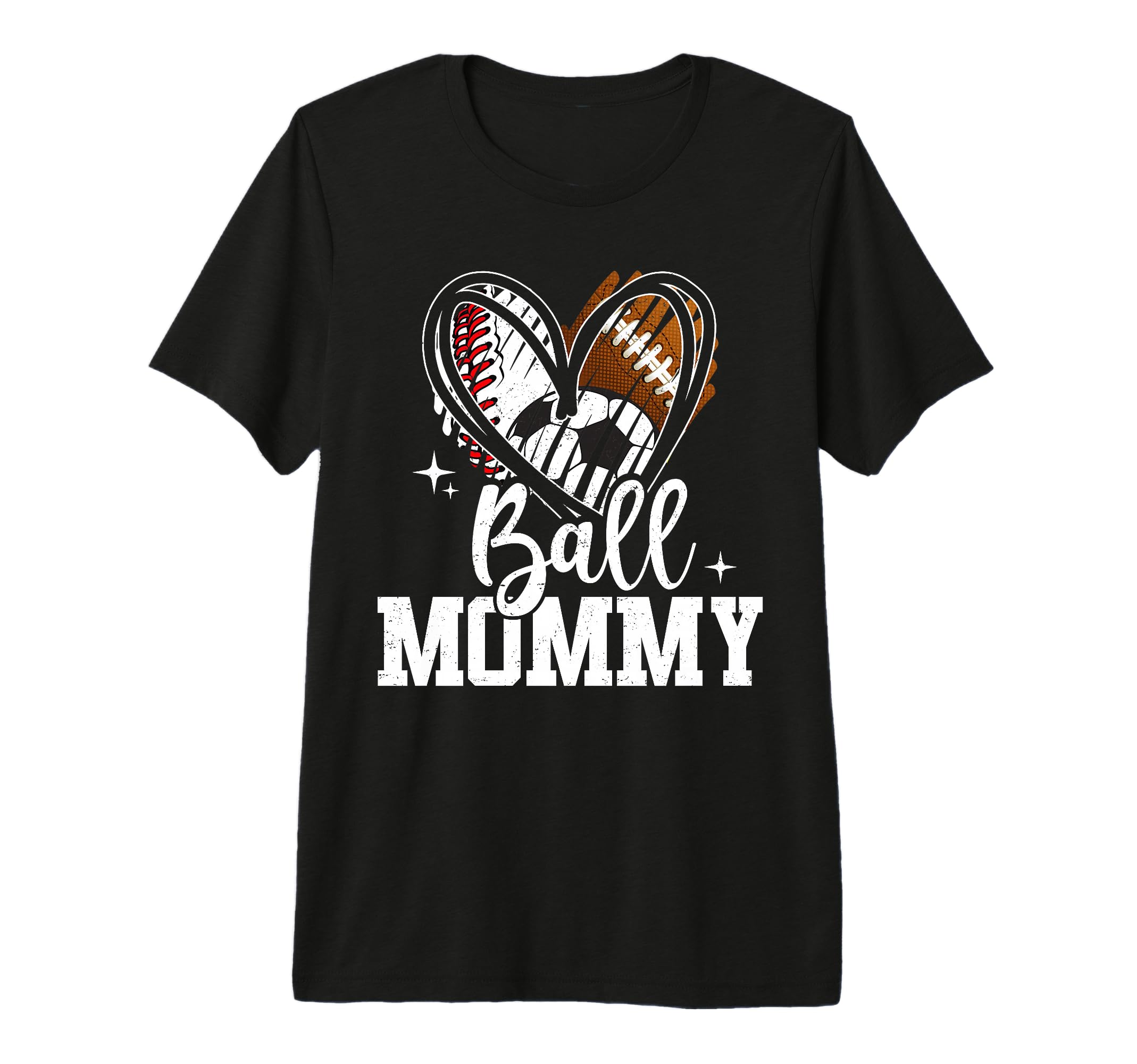 Ball Mommy Baseball Football Soccer T-Shirt - Aesthetic Graphic Unisex - T-Shirt, Sweatshirt, Hoodie