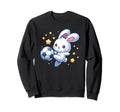 Soccer Player Bunny Rabbit Kicking Sweatshirt - Graphic Print Unisex - T-Shirt, Sweatshirt, Hoodie