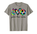 Peace Love Soccer Tie Dye Funny Soccer T-Shirt - Unique Graphic Unisex - T-Shirt, Sweatshirt, Hoodie