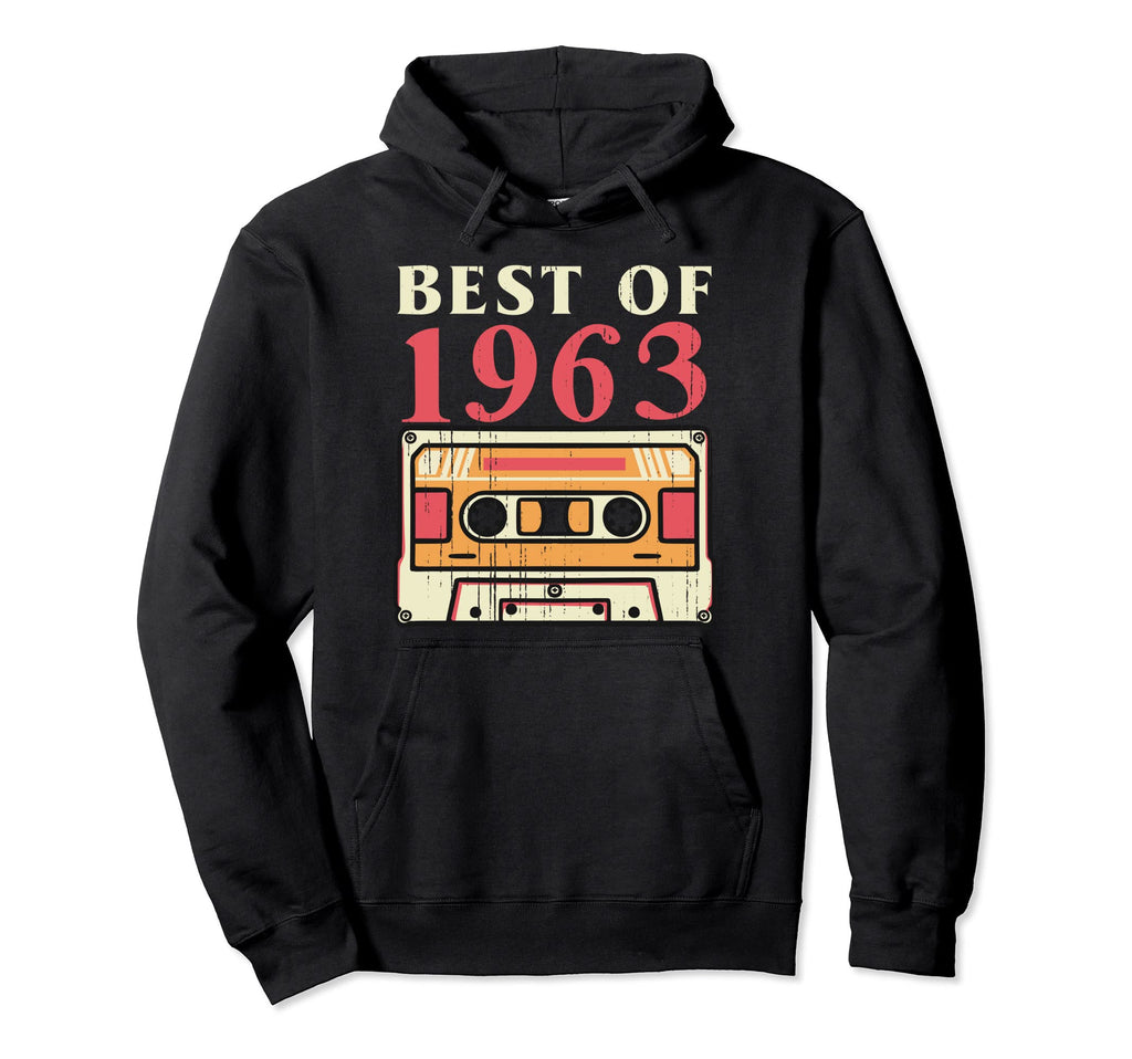 Best 1963 Cassette Tape 80 Years Old Hoodie - Unique Graphic for Adults - T-Shirt, Sweatshirt, Hoodie