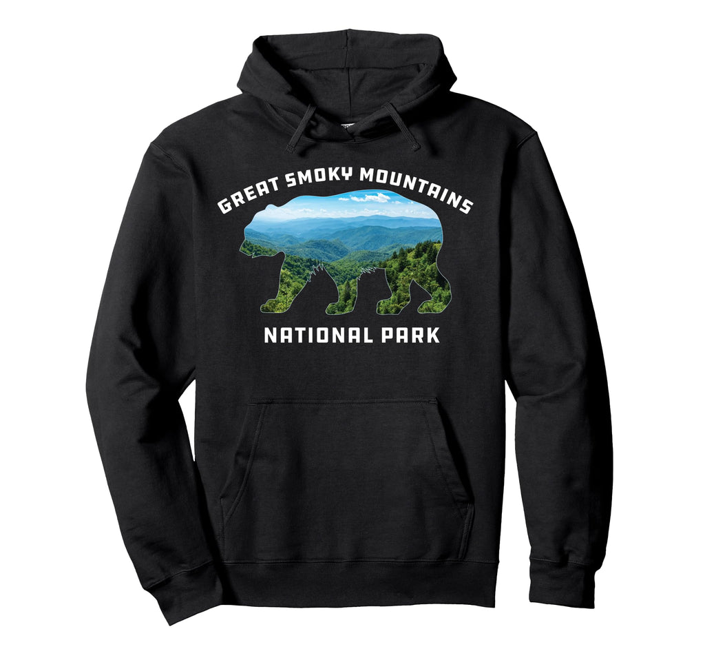 Great Smoky Mountains National Park Bear Hoodie - Trendy Graphic Unisex - T-Shirt, Sweatshirt, Hoodie