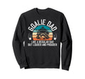 Hockey Goalie Dad Ice Hockey Sweatshirt - Minimalist Print Men Women - T-Shirt, Sweatshirt, Hoodie