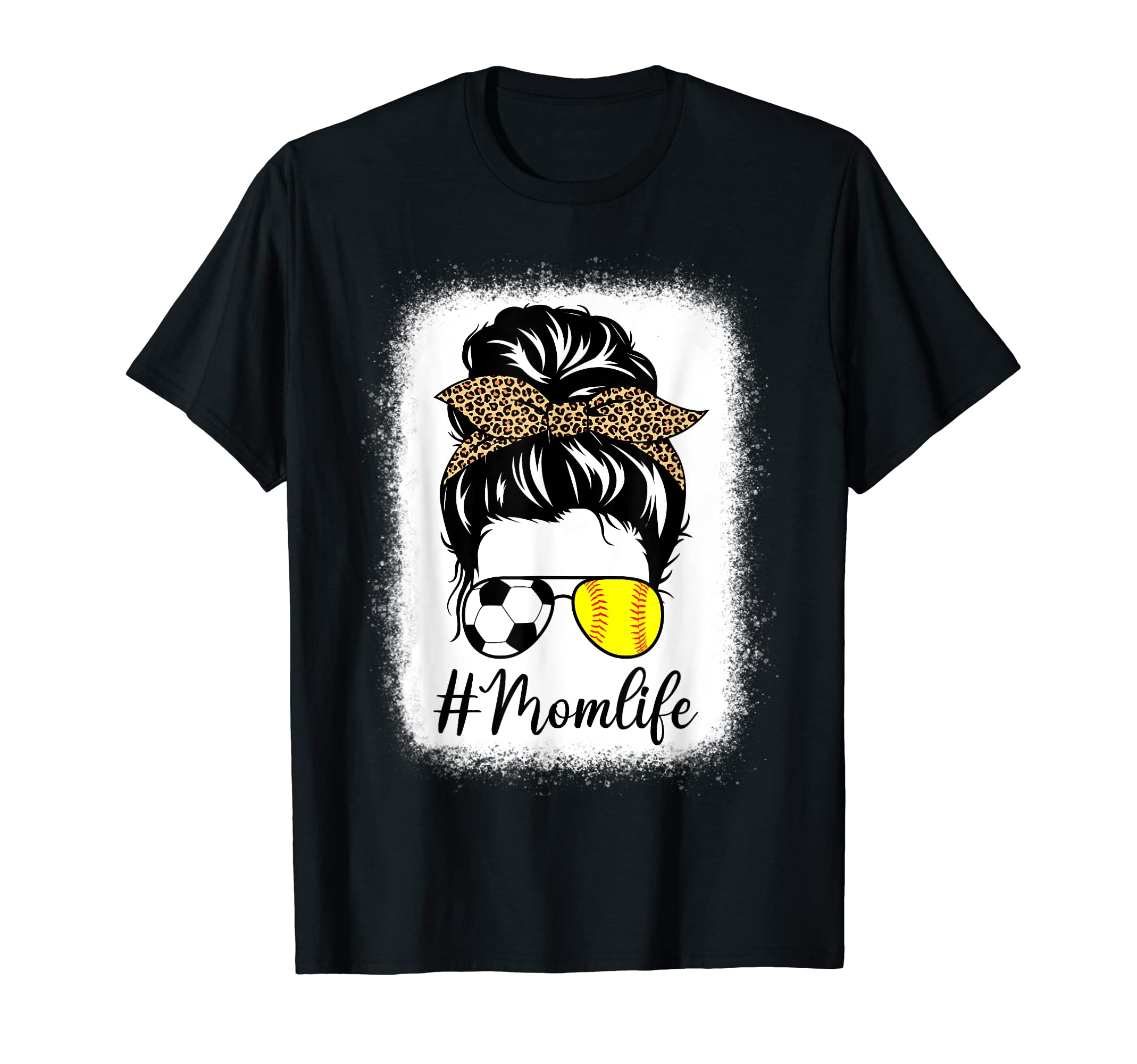 Mothers Day Softball And Soccer Mom Life T-Shirt - Unique Graphic Unisex - T-Shirt, Sweatshirt, Hoodie