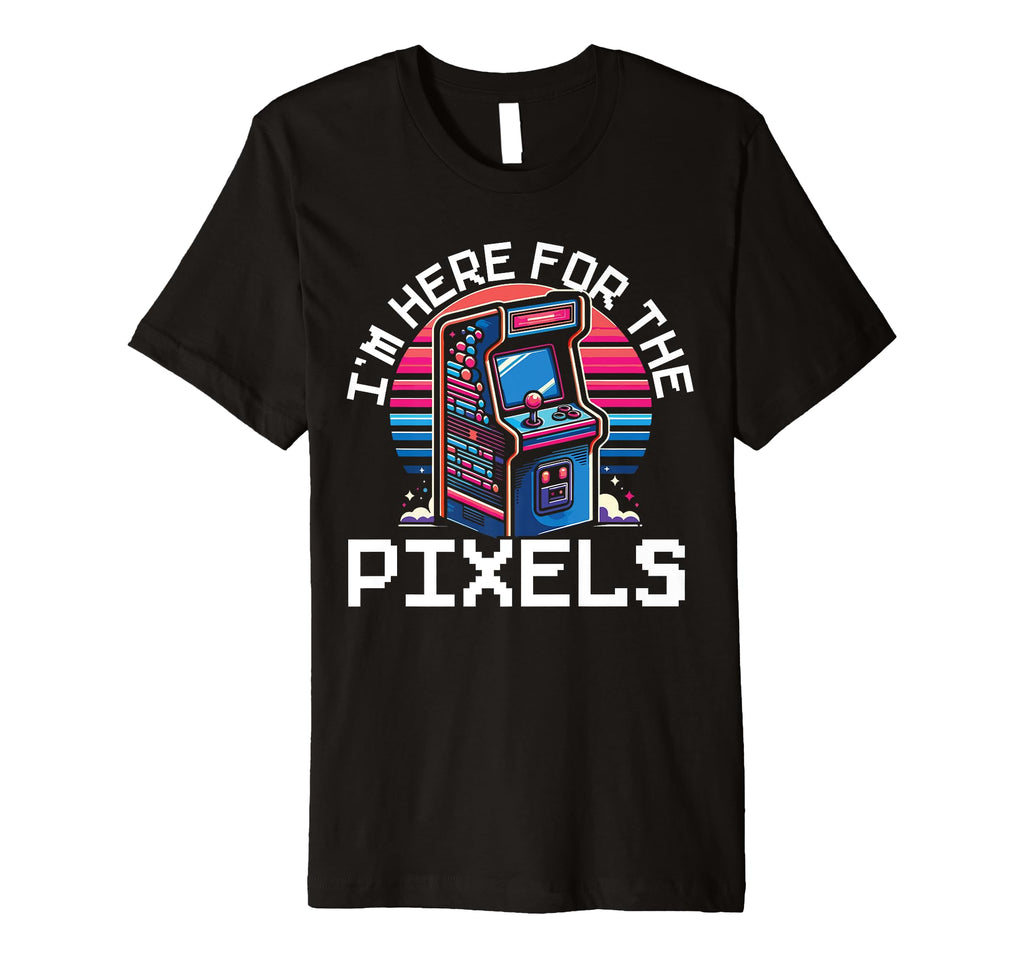 80S Arcade Nostalgia Pixel Art Video T-Shirt - Graphic Print for Adults - T-Shirt, Sweatshirt, Hoodie