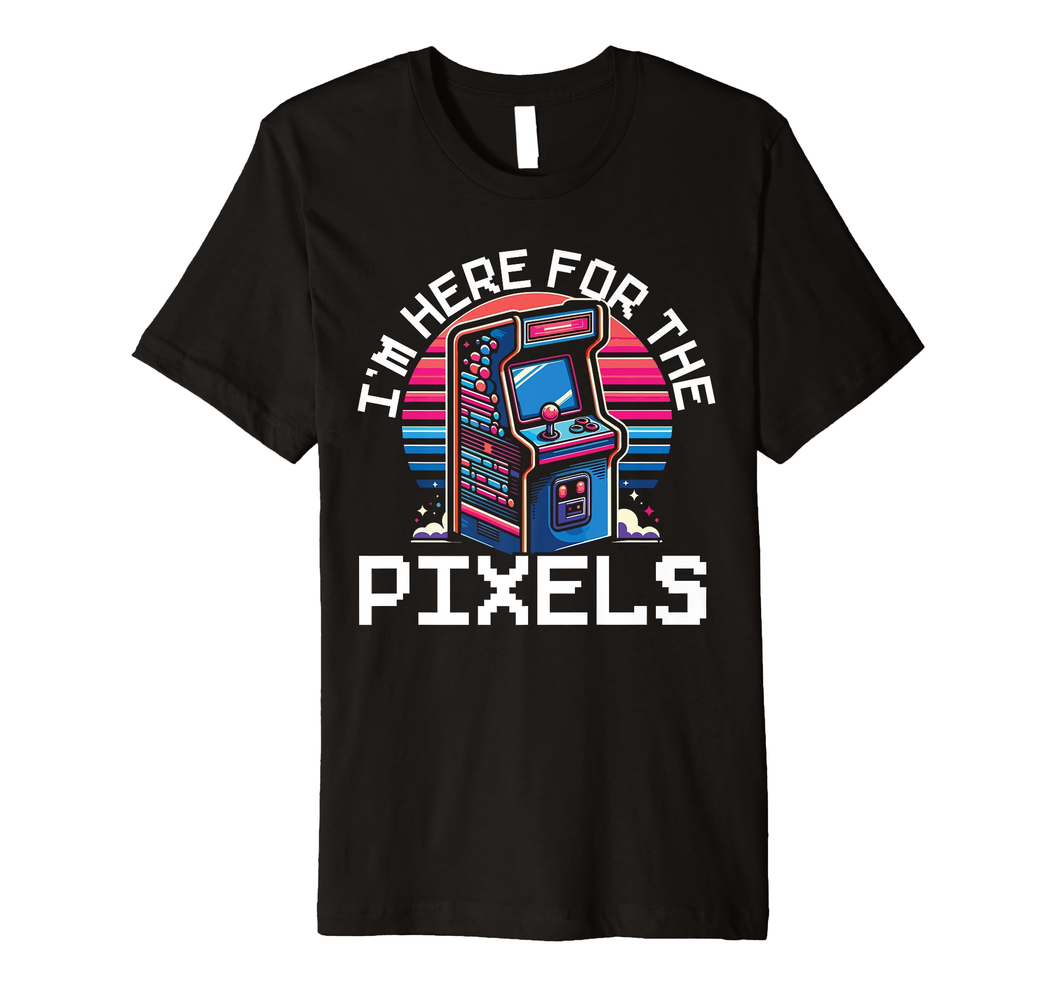 80S Arcade Nostalgia Pixel Art Video T-Shirt - Graphic Print for Adults - T-Shirt, Sweatshirt, Hoodie