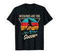 Soccer Funny Weekends Are Funny Art T-Shirt - Minimalist Print for Adults - T-Shirt, Sweatshirt, Hoodie