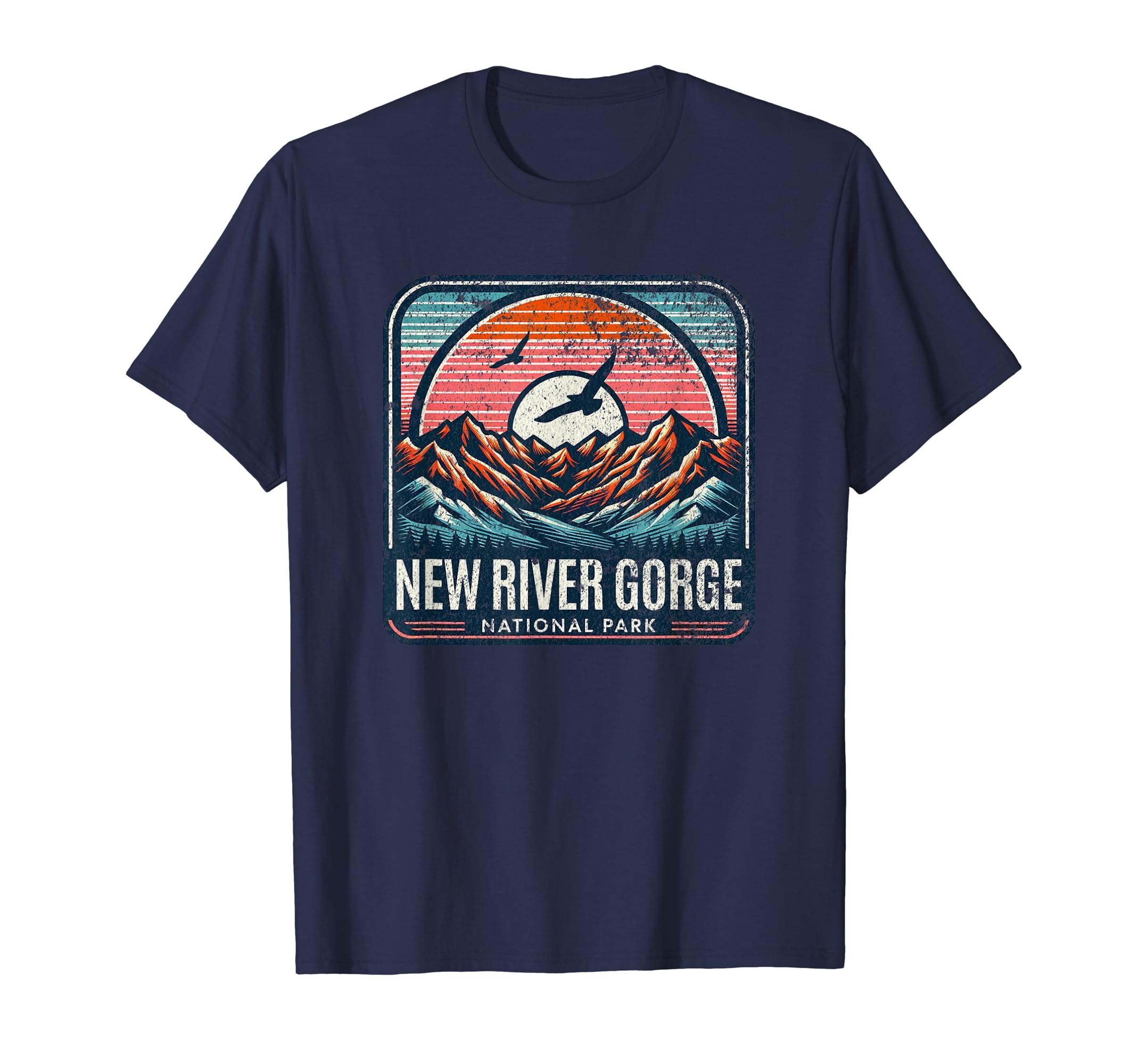 New River Gorge National Park West Hoodie - Custom Art Print Men Women - T-Shirt, Sweatshirt, Hoodie