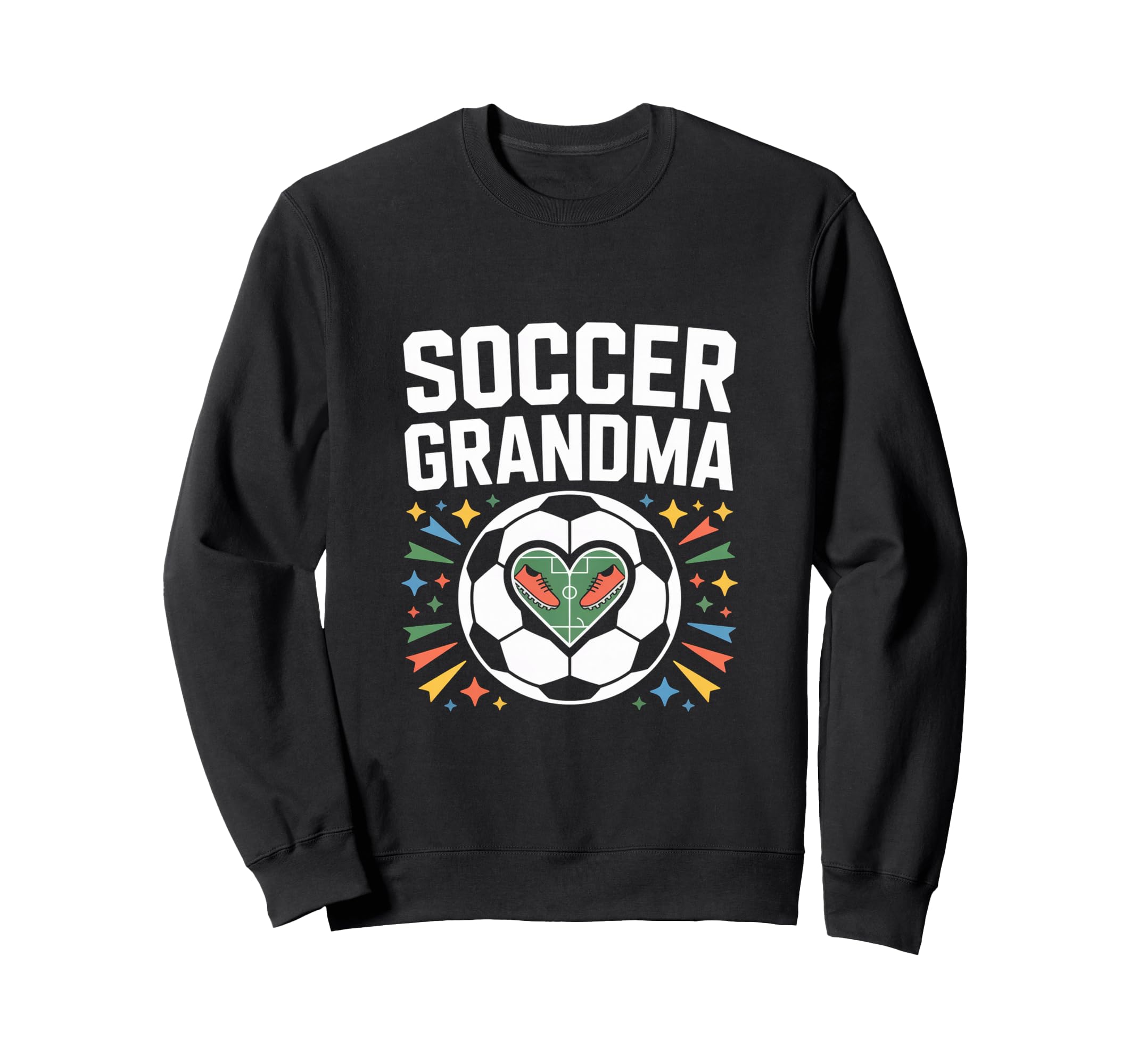 Soccer Grandma Heart Field Cleats Sweatshirt - Custom Art Print for Adults - T-Shirt, Sweatshirt, Hoodie