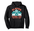 Bear Glacier National Park Montana Hoodie - Minimalist Print Unisex - T-Shirt, Sweatshirt, Hoodie