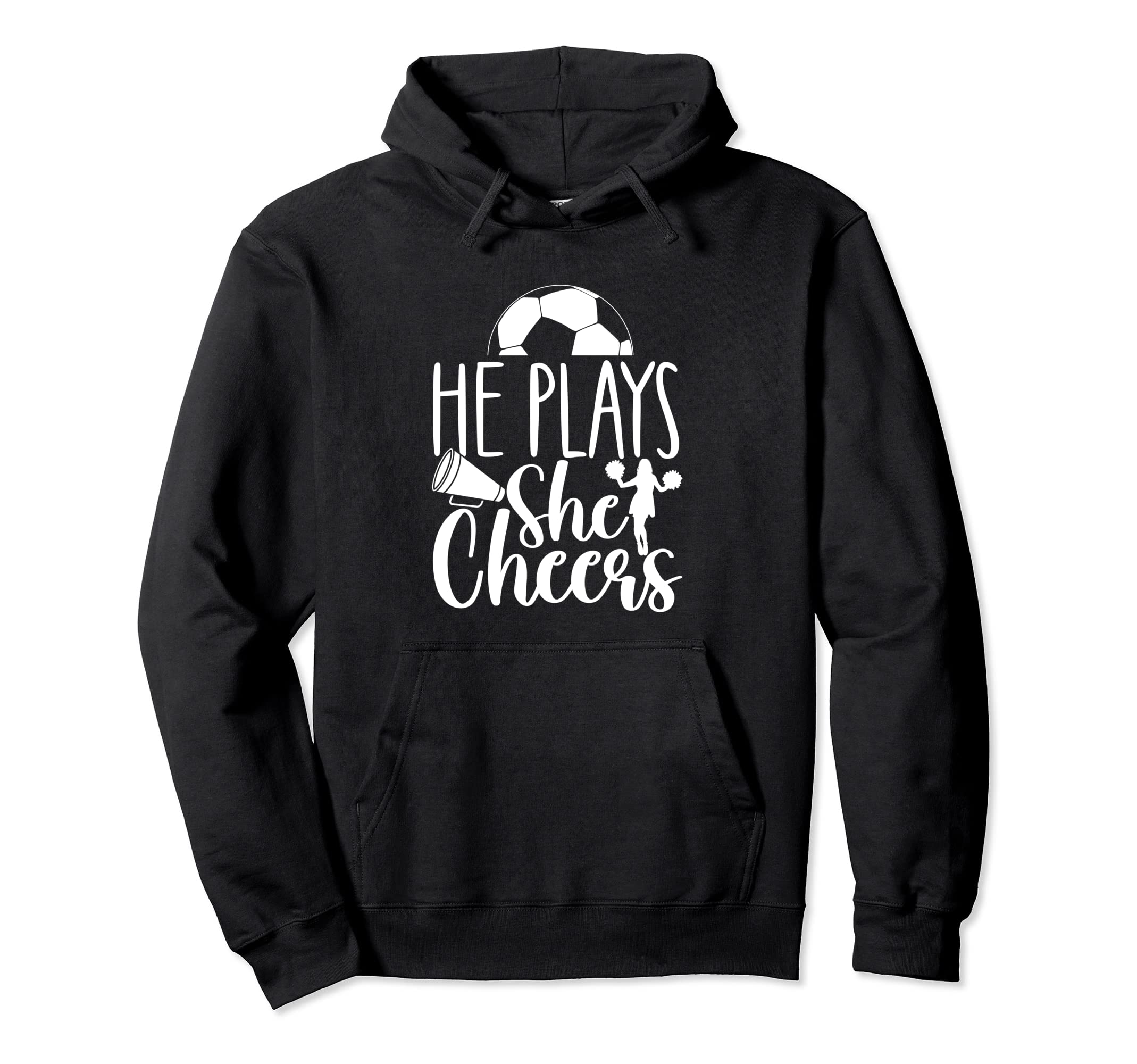 Cheer Soccer Mom Soccer And Cheer Hoodie - Novelty Apparel for Adults - T-Shirt, Sweatshirt, Hoodie