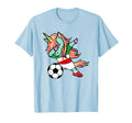 Funny Dabbing Unicorn Iran Football T-Shirt - Custom Art Print Men Women - T-Shirt, Sweatshirt, Hoodie