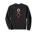 Dna Strand Soccer Ball Soccer Coach Sweatshirt - Unique Graphic for Adults - T-Shirt, Sweatshirt, Hoodie
