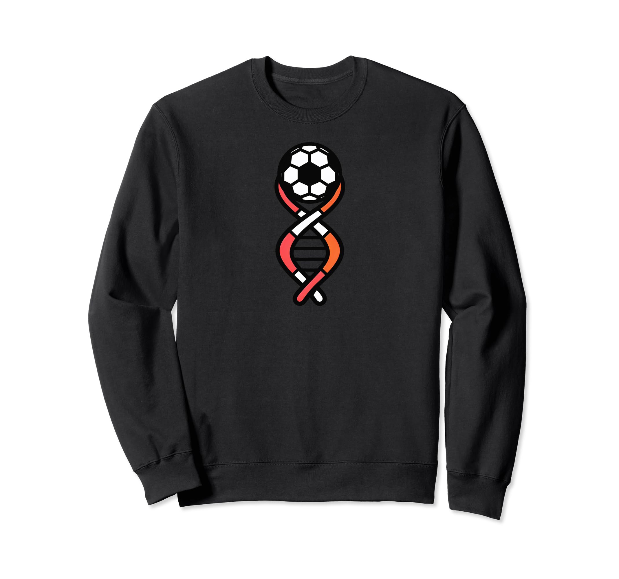 Dna Strand Soccer Ball Soccer Coach Sweatshirt - Unique Graphic for Adults - T-Shirt, Sweatshirt, Hoodie