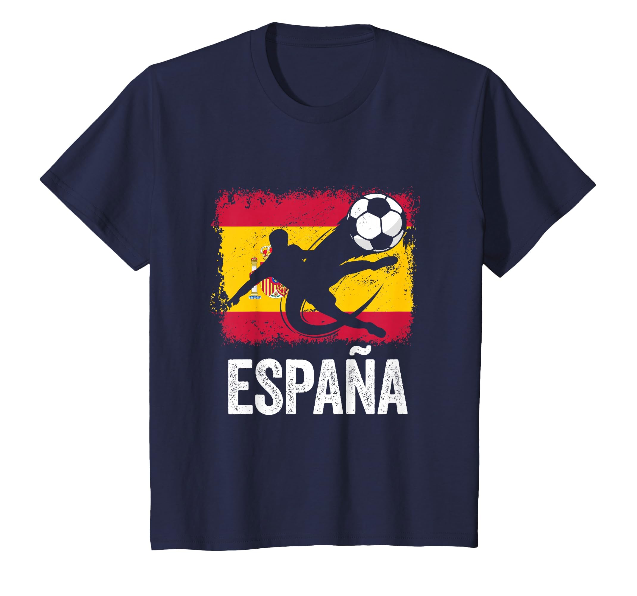 Spain Espana Soccer Football Fan T-Shirt - Custom Art Print Men Women - T-Shirt, Sweatshirt, Hoodie