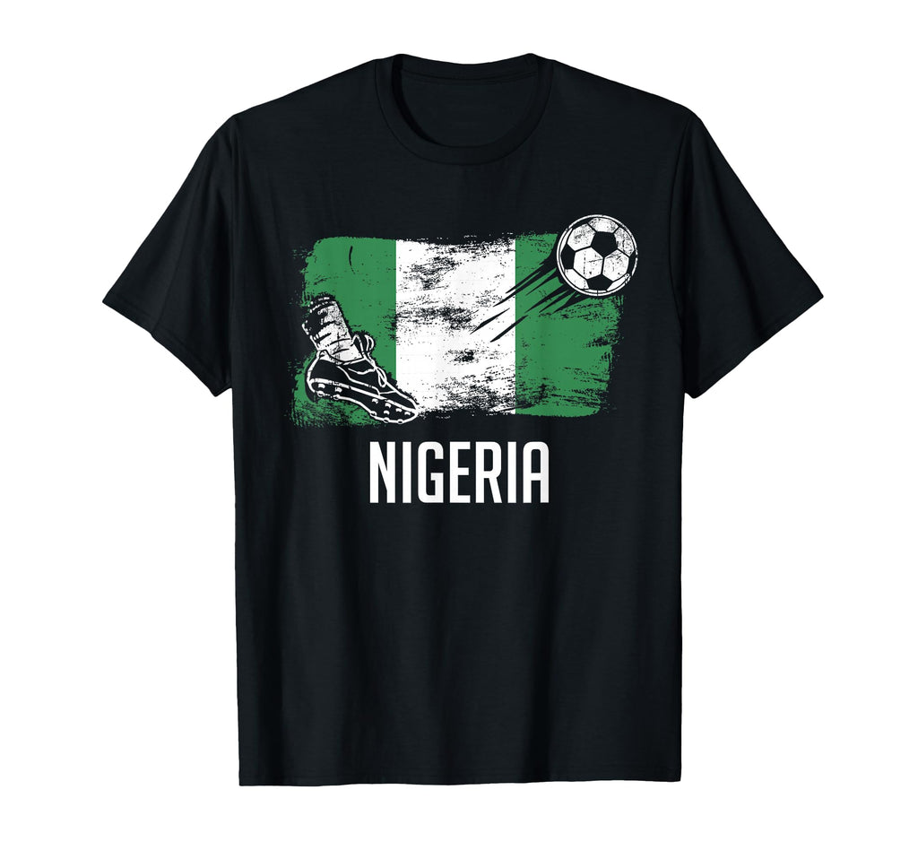 Nigeria Flag Nigerian Soccer Flag T-Shirt - Minimalist Print Men Women - T-Shirt, Sweatshirt, Hoodie