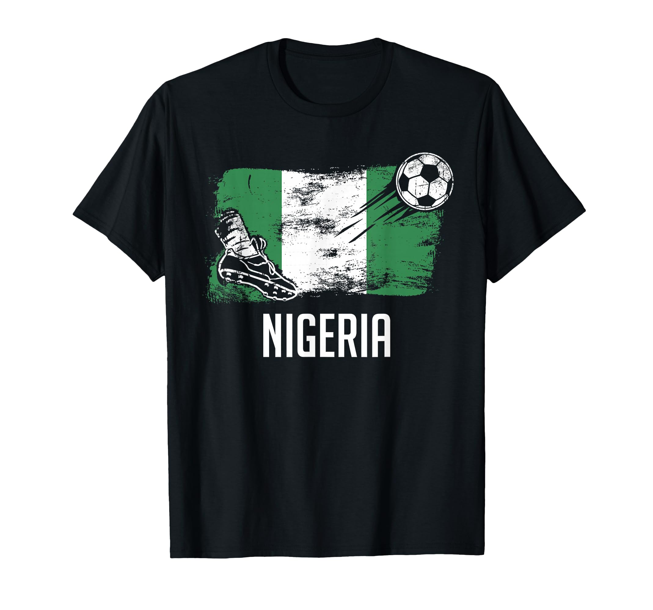 Nigeria Flag Nigerian Soccer Flag T-Shirt - Minimalist Print Men Women - T-Shirt, Sweatshirt, Hoodie