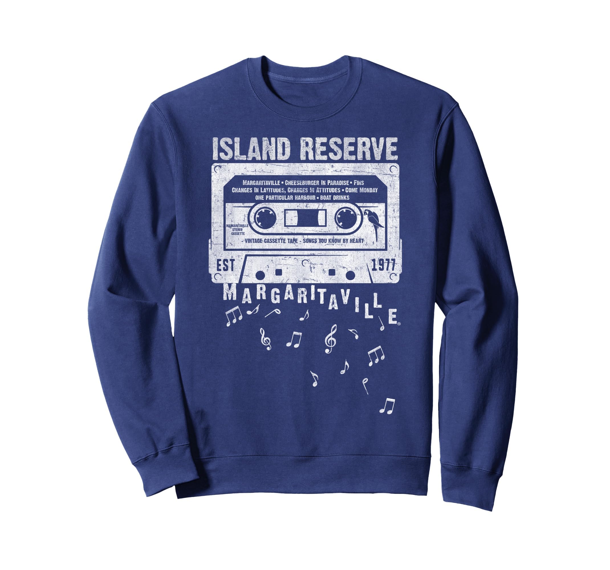 Margaritaville Cassette Tape Sweatshirt - Casual Everyday Wear Men Women - T-Shirt, Sweatshirt, Hoodie