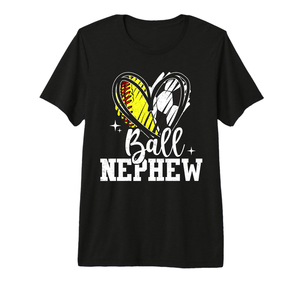 Ball Nephew Softball Soccer Ball T-Shirt - Aesthetic Graphic for Adults - T-Shirt, Sweatshirt, Hoodie