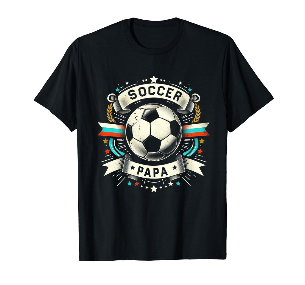 Soccer Papa Family Matching Dad T-Shirt - Minimalist Print Men Women - T-Shirt, Sweatshirt, Hoodie