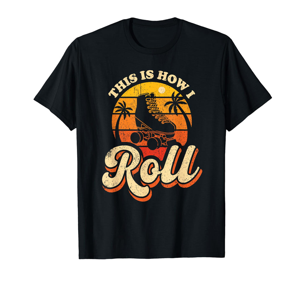 Roller Skates Funny Seventies Disco T-Shirt - Custom Art Print Unisex - T-Shirt, Sweatshirt, Hoodie