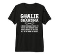 Hockey Goalie Grandma Hockey Keeper T-Shirt - Casual Everyday Wear Unisex - T-Shirt, Sweatshirt, Hoodie
